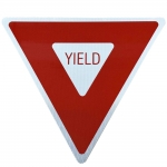 Reflective Aluminum Sign - Diamond Grade Reflective Aluminum Yield Sign